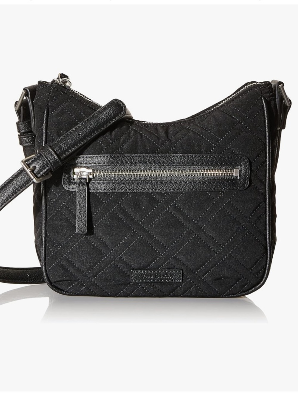Vera Bradley Mini Vivian Quilted Black Crossbody Bag OS